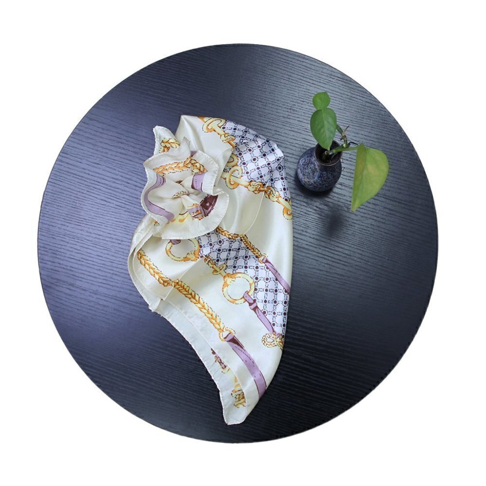NWT WOMENS YELLOW PURPLE MULTICOLOR PATTERNED SCARF - Picture 5 of 5